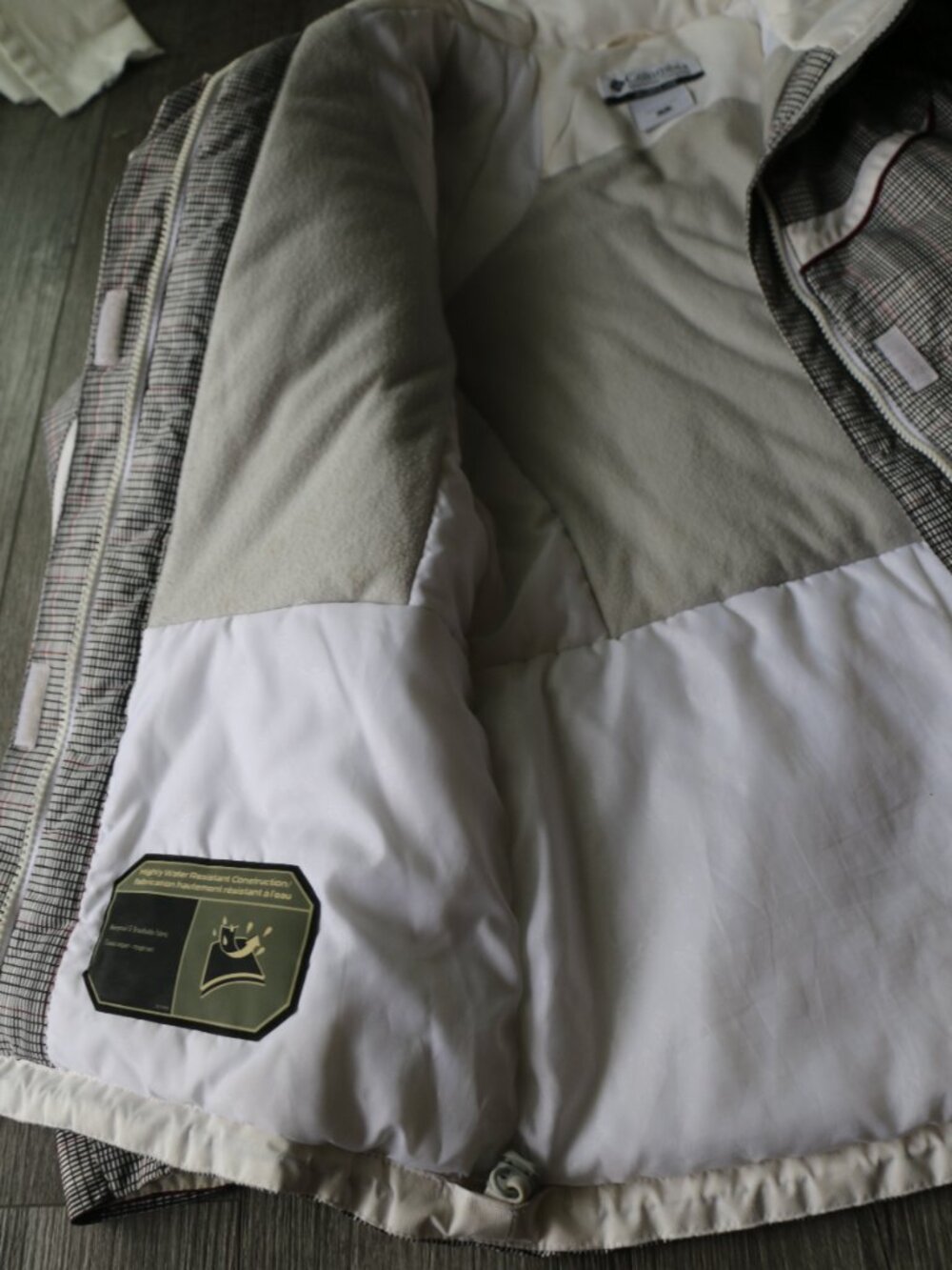 Columbia Jacket Grey Pattern Size S - Picture 3 of 7